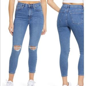 Topshop Moto Jaime Jeans Petite - Mid Denim